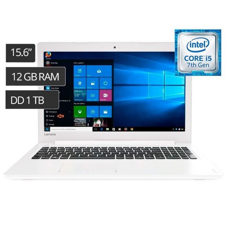 Imagen de NOTEBOOK LENOVO IDEAPAD 510, 15.6" , INTEL CORE I5-7200U 2.50GHZ, 12GB DDR4, 1TB SATA
