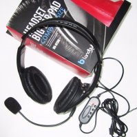 Imagen de AURICULARES LANDBYTE HS-H136, ESTÉREO, MICRÓFONO, CONECTOR USB, NEGRO.