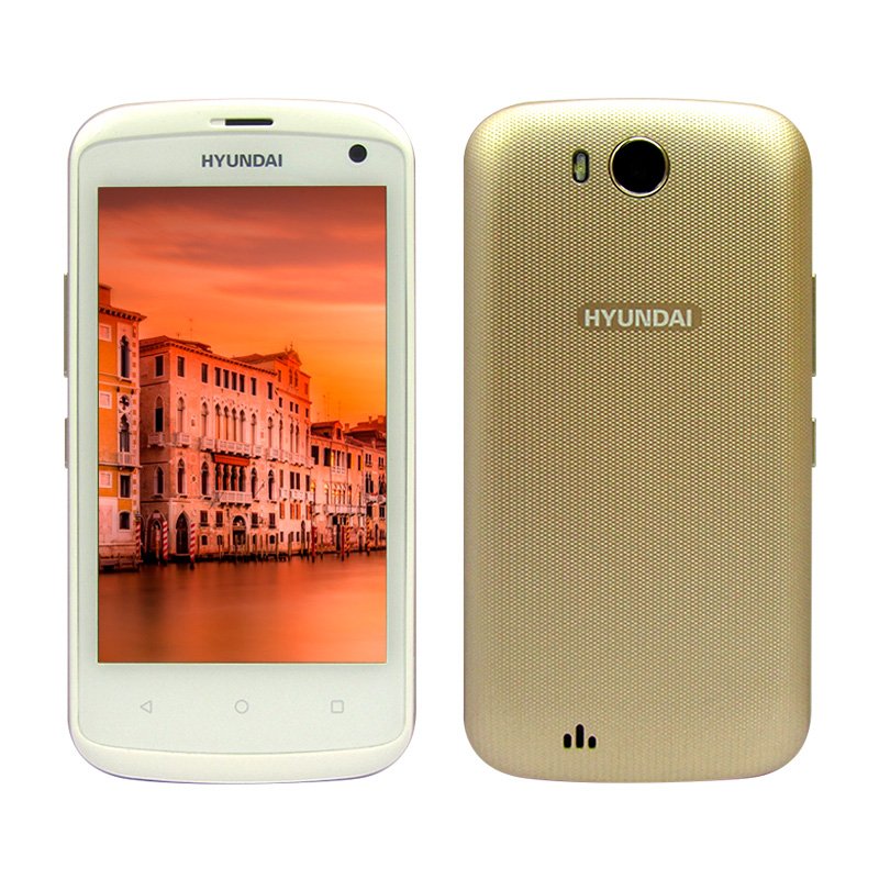 Imagen de SMARTPHONE HYUNDAI E465GO, 4", 720 X 1440, ANDROID 8.1, 3G, DUAL SIM, DESBLOQUEADO DORADO