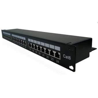 Imagen de PATCH PANEL CATEGORÍA 5E SATRA 24 PUERTOS PRE CONFIGURADO