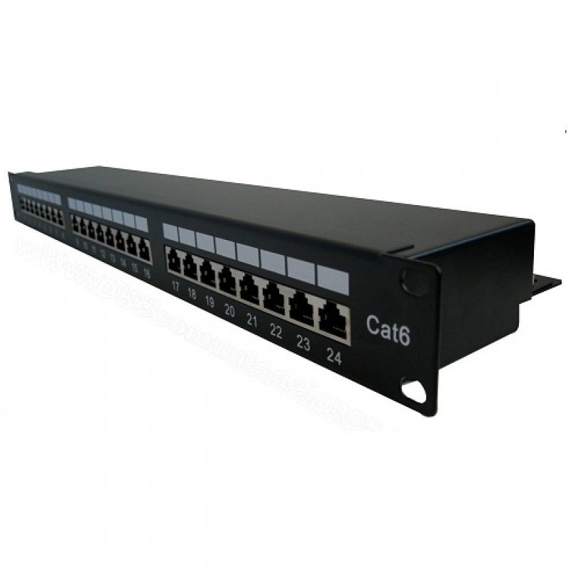 Imagen de PATCH PANEL CATEGORÍA 5E SATRA 24 PUERTOS PRE CONFIGURADO