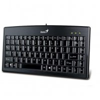 Imagen de TECLADO SLIM GENIUS LUXEMATE 100, USB, NEGRO, EST&Aacute;NDAR, SIN TECLADO NUM&Eacute;RICO.