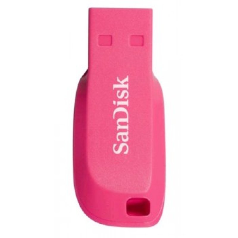 Imagen de MEMORIA FLASH USB SANDISK CRUZER BLADE, 16GB, USB2 ROSADO