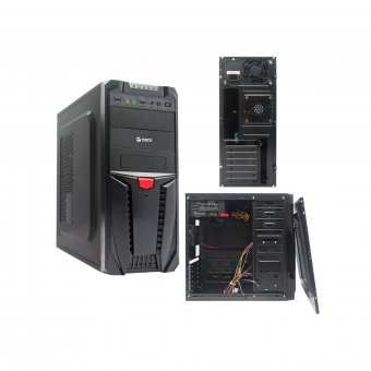 Imagen de CASE TEROS ST1706, MID TOWER, ATX, 600W, SATA, USB 2.0, AUDIO/MICRÓFONO.
