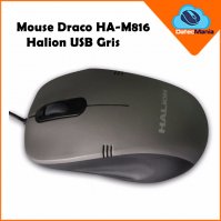 Imagen de MOUSE DRACO HA-M816 HALION USB GRIS