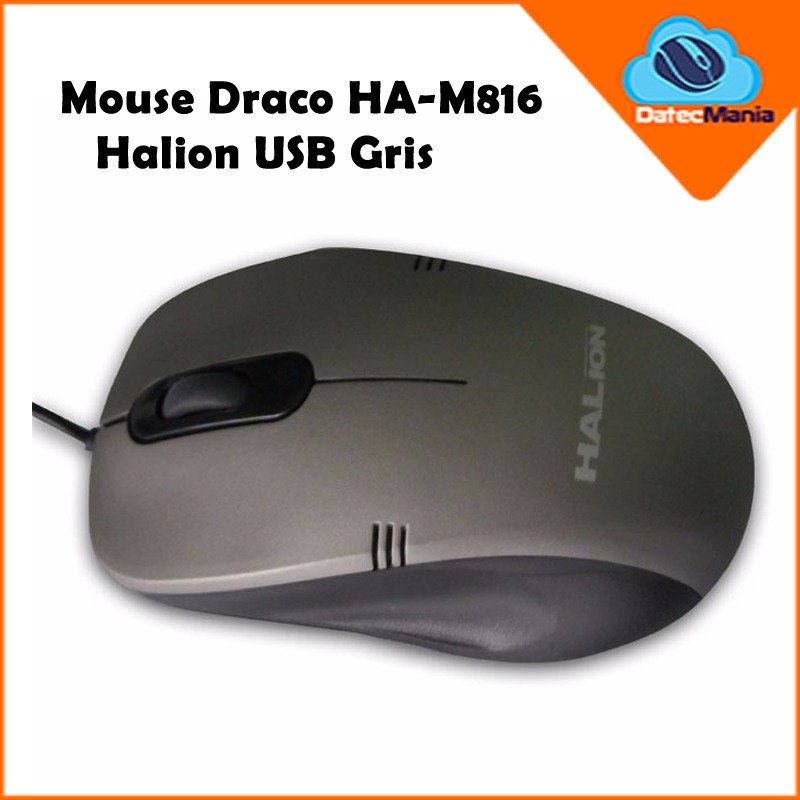 Imagen de MOUSE DRACO HA-M816 HALION USB GRIS