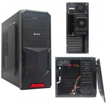 Imagen de CASE TEROS ST1717, MID TOWER, ATX, 600W, SATA, USB 2.0, AUDIO/MICRÓFONO.