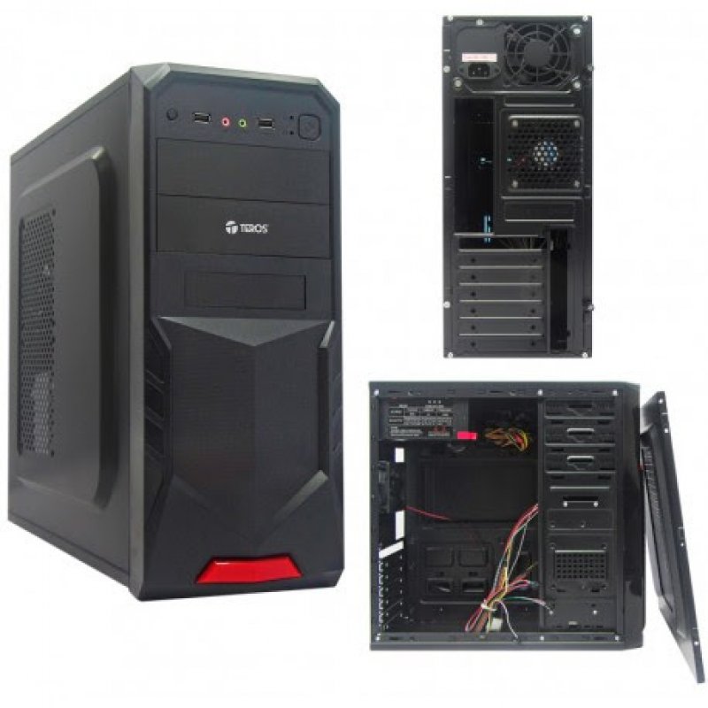 Imagen de CASE TEROS ST1717, MID TOWER, ATX, 600W, SATA, USB 2.0, AUDIO/MICRÓFONO.