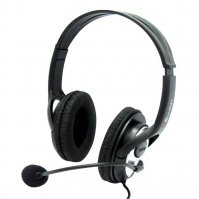 Imagen de AURICULARES LANDBYTE HS-H136, ESTÉREO, MICRÓFONO, CONECTOR USB, NEGRO.