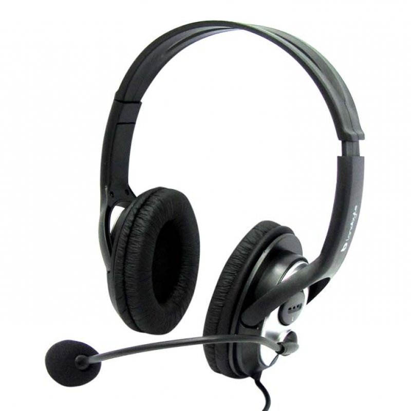Imagen de AURICULARES LANDBYTE HS-H136, ESTÉREO, MICRÓFONO, CONECTOR USB, NEGRO.