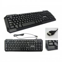 Imagen de TECLADO TEROS TE-KBUSB136, USB, EST&Aacute;NDAR, ESPA&Ntilde;OL, NEGRO, 104 TECLAS.