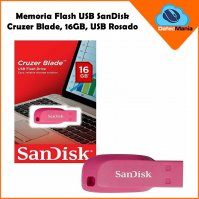 Imagen de MEMORIA FLASH SANDISK ROSADO 16GB