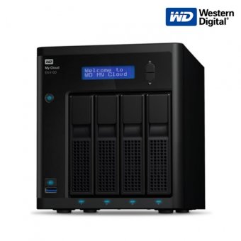 Imagen de UNIDAD DE ALMACENAMIENTO EN RED WESTERN DIGITAL MY CLOUD EX4100, 4 BAHIAS, LAN.