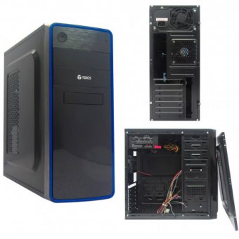 Imagen de CASE TEROS ST1702, MID TOWER, ATX, 600W, SATA, USB 2.0, AUDIO/MICRÓFONO.