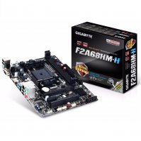 Imagen de MOTHERBOARD GIGABYTE GA-F2A68HM-H, REV 1.1, FM2+, A68H, DDR3, SATA 6.0, USB 3.0, VD/SN/NW.