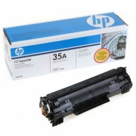 Imagen de T&Oacute;NER HP 35A, COLOR NEGRO.