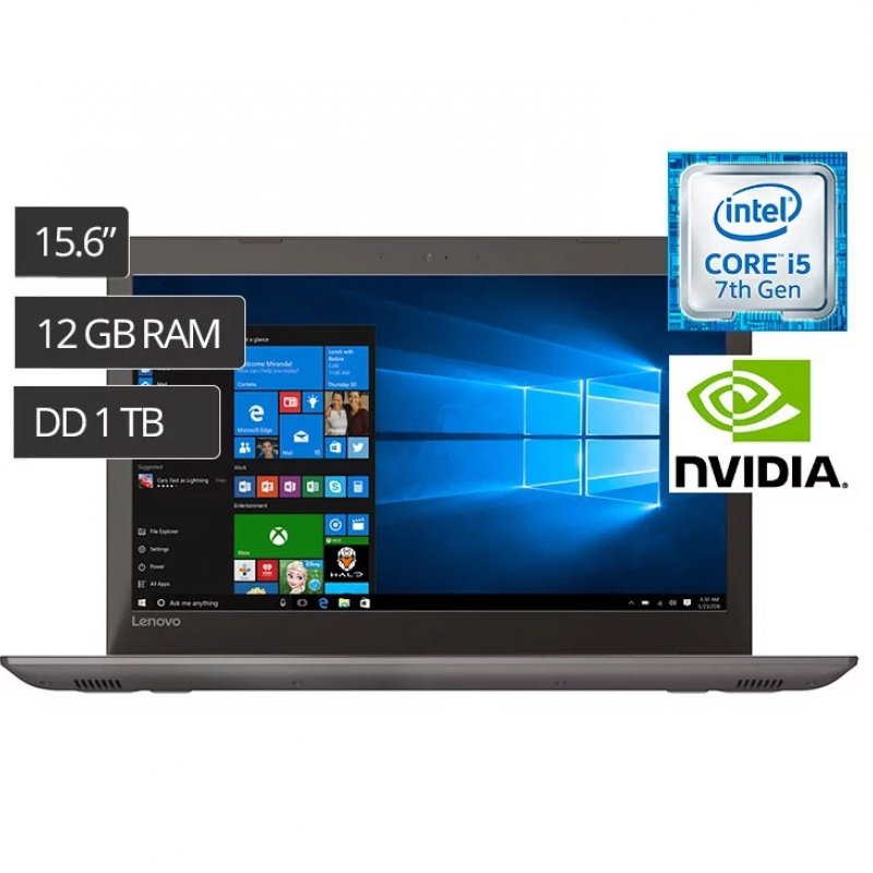 Imagen de NOTEBOOK LENOVO IDEAPAD 520, 15.6" LED, INTEL CORE I5-7200U 2.5GHZ, 12GB DDR4, 1TB SATA.