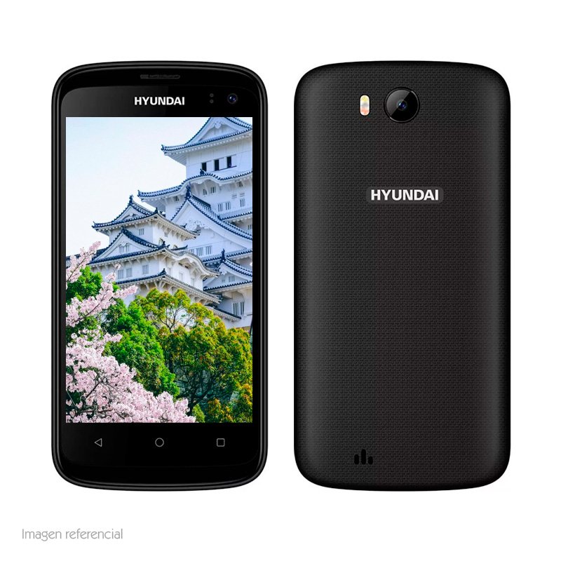 Imagen de SMARTPHONE HYUNDAI E465GO, 4", 720 X 1440, ANDROID 8.1, 3G, DUAL SIM, DESBLOQUEADO NEGRO