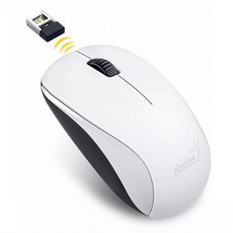 Imagen de MOUSE &Oacute;PTICO GENIUS NX-7000, WHITE, USB, 3 BOTONES CON RUEDA.