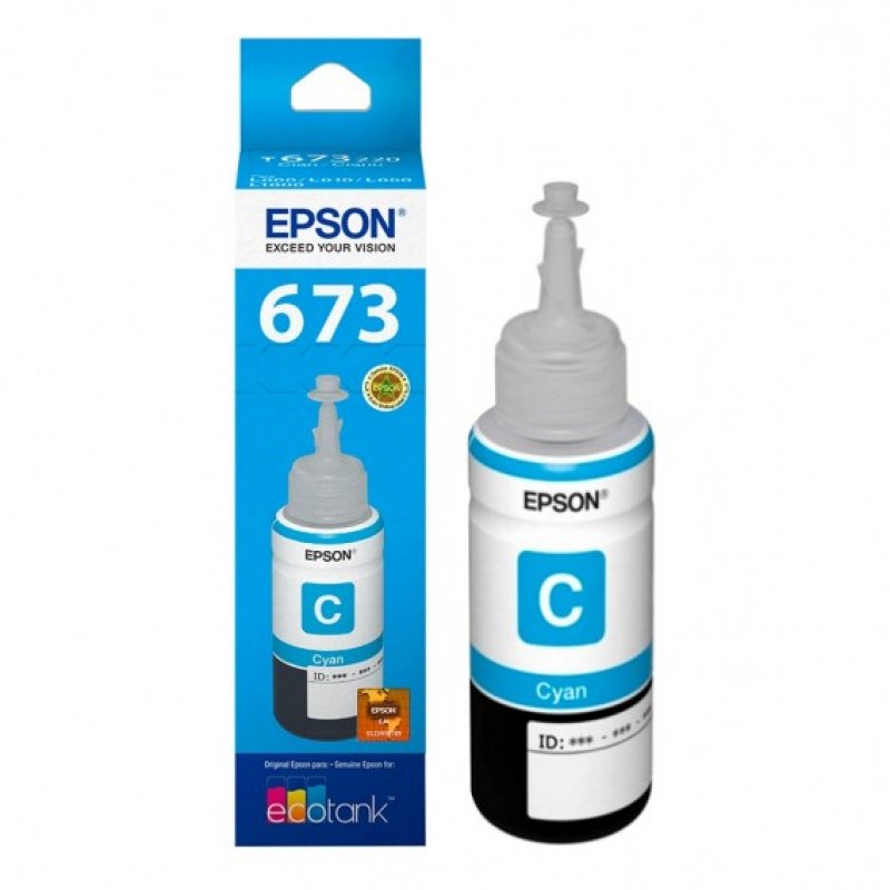 Imagen de TINTA EPSON 673(T673220) CYAN