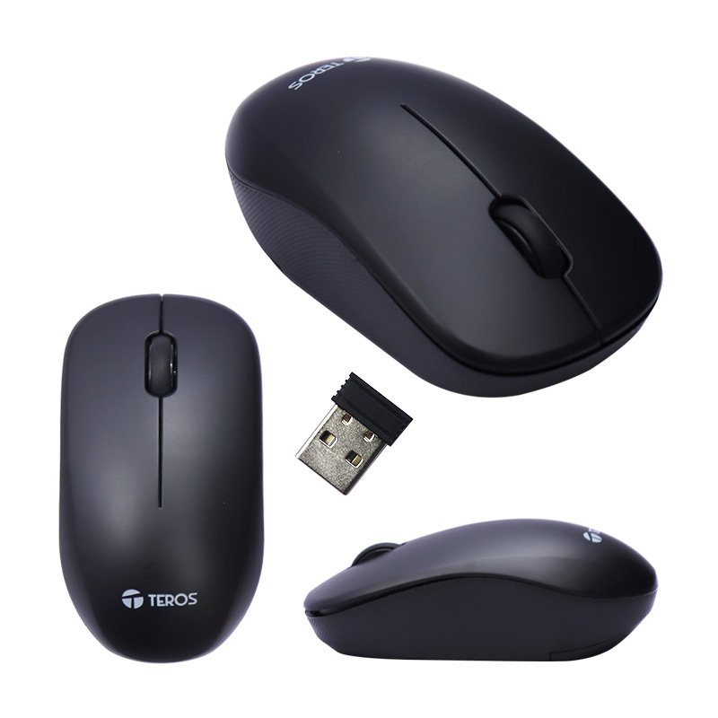 Imagen de MOUSE OPTICO INAL&Aacute;MBRICO TEROS TE5033 NEGRO