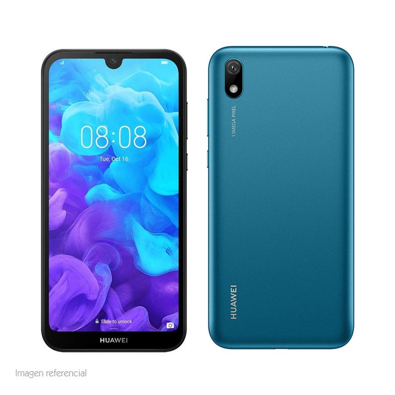 Imagen de SMARTPHONE HUAWEI Y5 2019, 5.71" 720X1520, ANDROID 9.0, LTE, DUAL SIM, DESBLOQUEADO BLUE