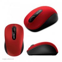 Imagen de MOUSE INAL&Aacute;MBRICO MICROSOFT ROJO
