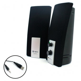 Imagen de PARLANTES USB 2.0 TEROS TE-TCS228 BLACK