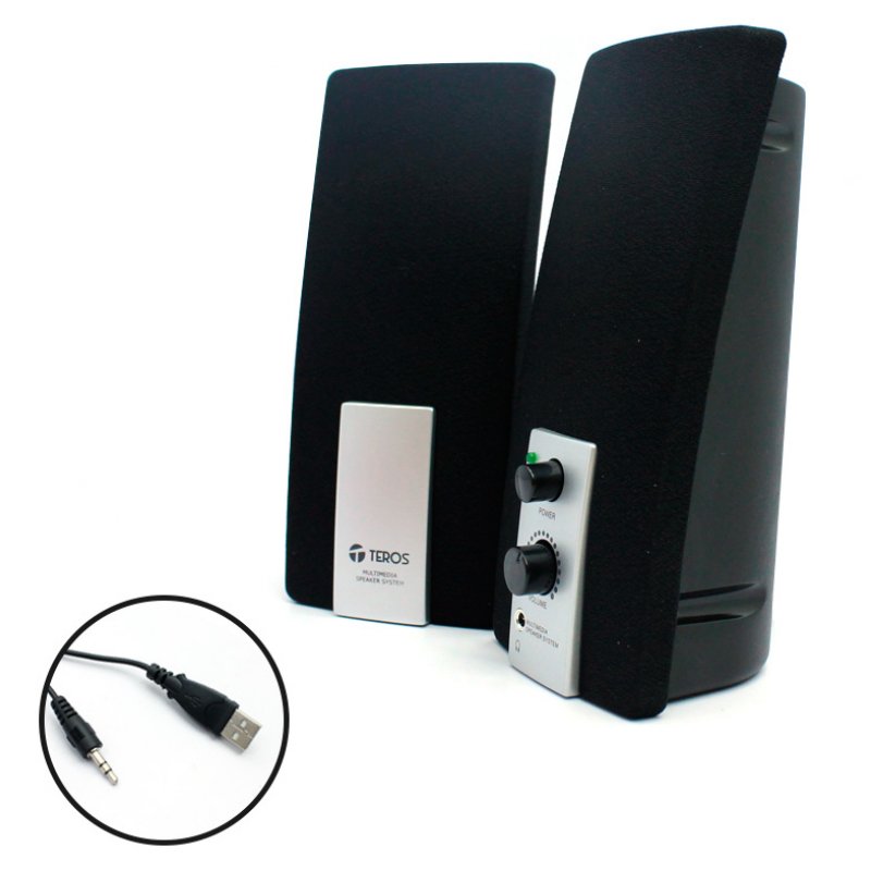 Imagen de PARLANTES USB 2.0 TEROS TE-TCS228 BLACK