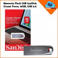 Imagen de MEMORIA FLASH SANDISK CRUZER FORCE 16GB