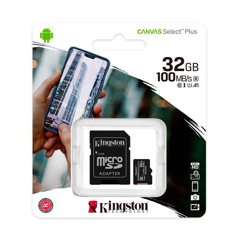 Imagen de MEMORIA MICRO SD KINGSTON CANVAS 32GB