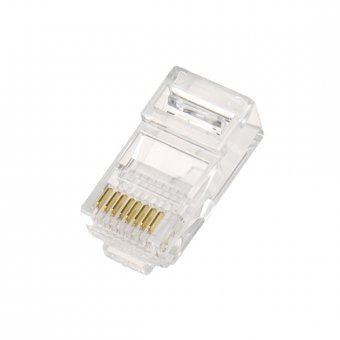 Imagen de PLUG RJ-45 SATRA CATEGORÍA 5E SATRA 24AWG, 26AWG - CAJA X 100 UNDS.