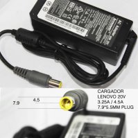 Imagen de CARGADOR LENOVO 20V 3,25A DELGADA ORIGINAL