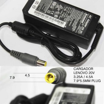 Imagen de CARGADOR LENOVO 20V 3,25A DELGADA ORIGINAL