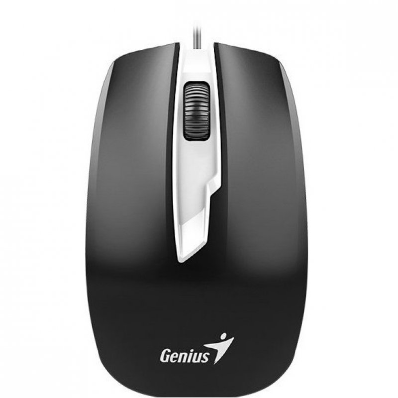 Imagen de MOUSE &Oacute;PTICO GENIUS DX-180, 1600 DPI, AMBIDIESTRO, NEGRO, USB.