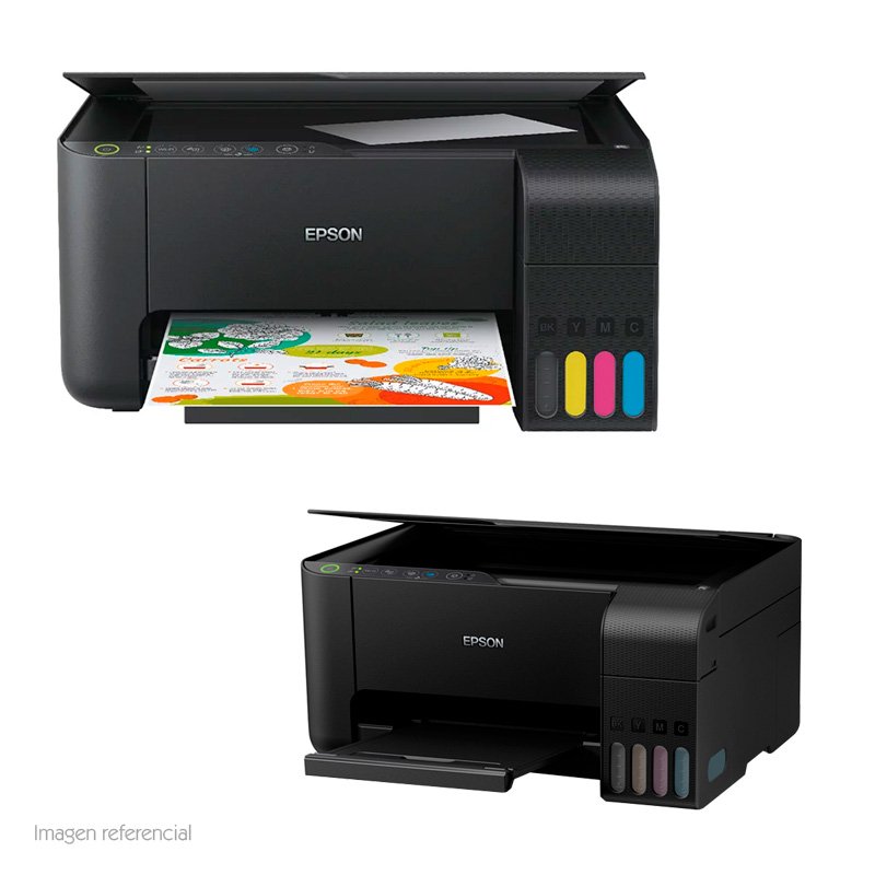 Imagen de IMPRESORA MULTIFUNCIONAL DE TINTA EPSON ECOTANK L3150, IMPRIME/ESCANEA/COPIA, WI-FI / USB.