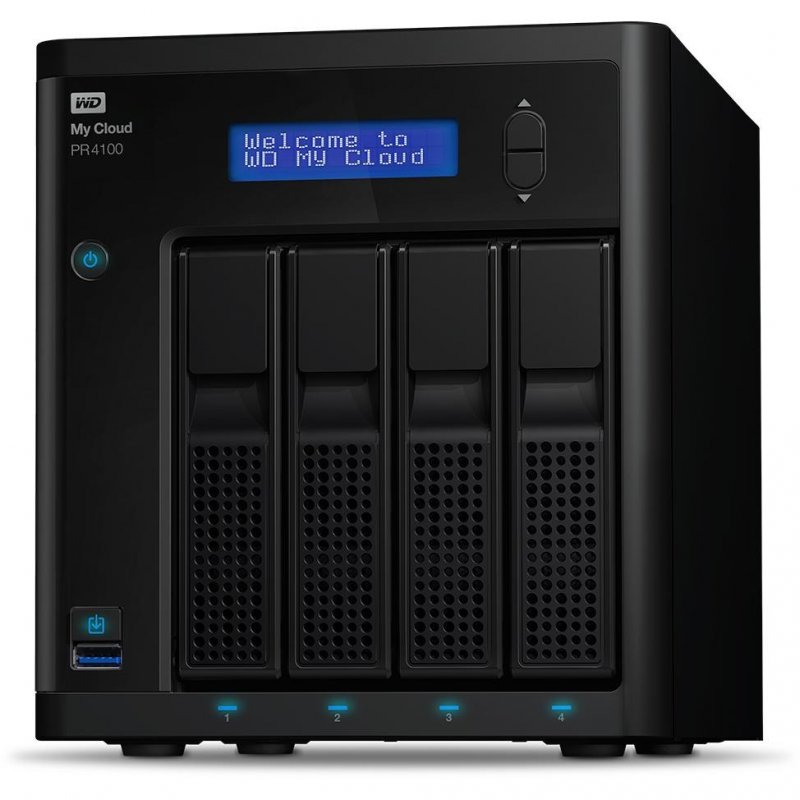 Imagen de UNIDAD DE ALMACENAMIENTO EN RED WESTERN DIGITAL MY CLOUD PR4100, 16TB, 4 BAHIAS, GBE.