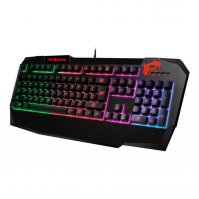 Imagen de TECLADO GAMER MSI GK40, MEMBRANA, RETRO-ILUMINADO, RGB, USB.