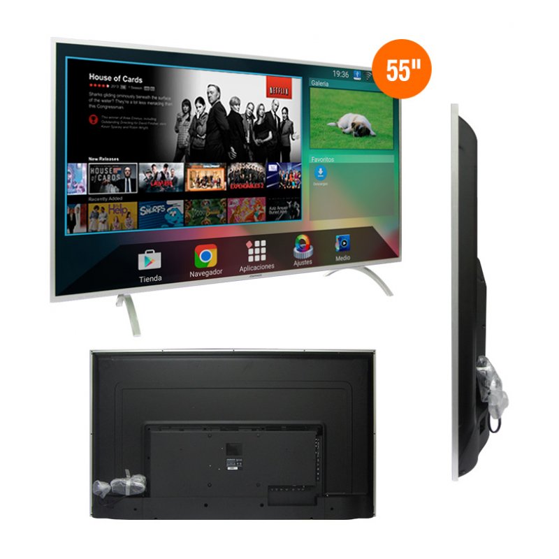 Imagen de TELEVISOR SMART ADVANCE ADV55V6, 55" LED, 4K, 3840X2160, ISDB-T, HDMI