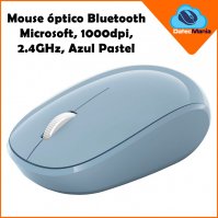 Imagen de MOUSE &Oacute;PTICO MICROSOFT BLUETOOTH, AZUL PASTEL