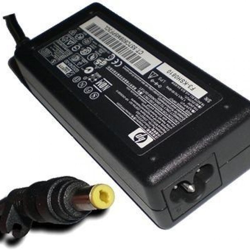 Imagen de CARGADOR DE LAPTOP PUNTA AMARILLA - 18.5 V. -  3.5 A COMPATIBLE C/ HP