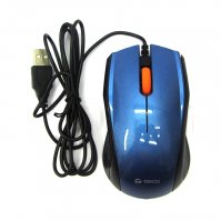 Imagen de MOUSE &Oacute;PTICO TEROS TE-5044B, 1200 DPI, USB, NEGRO / AZUL, PRESENTACI&Oacute;N EN COLGADOR.